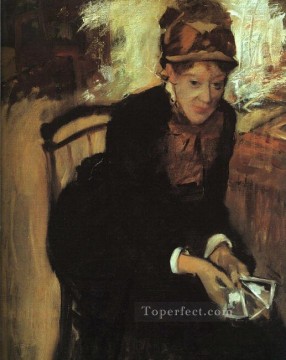 Edgar Degas Painting - Portrait of Mary Cassatt Edgar Degas